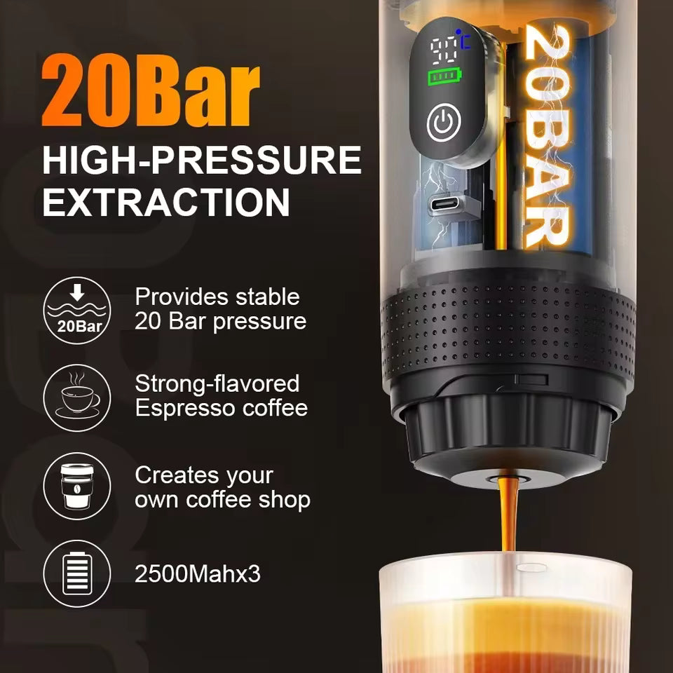 Portable 3-in-1 Espresso Maker